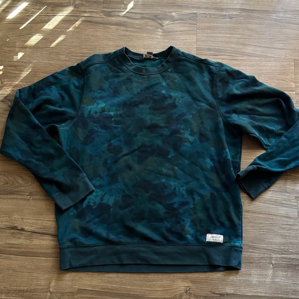 Men's Acid-wash Crewneck